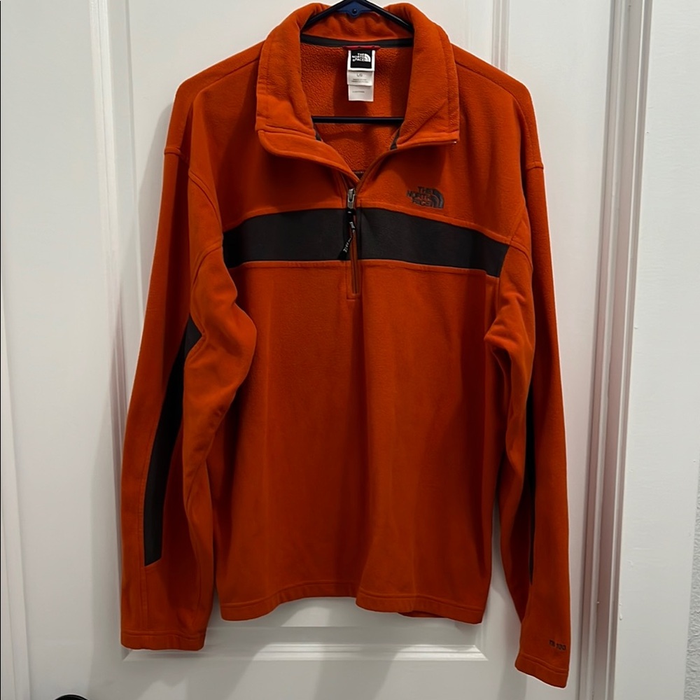 The North Face Men's Orange Fleece Jacket